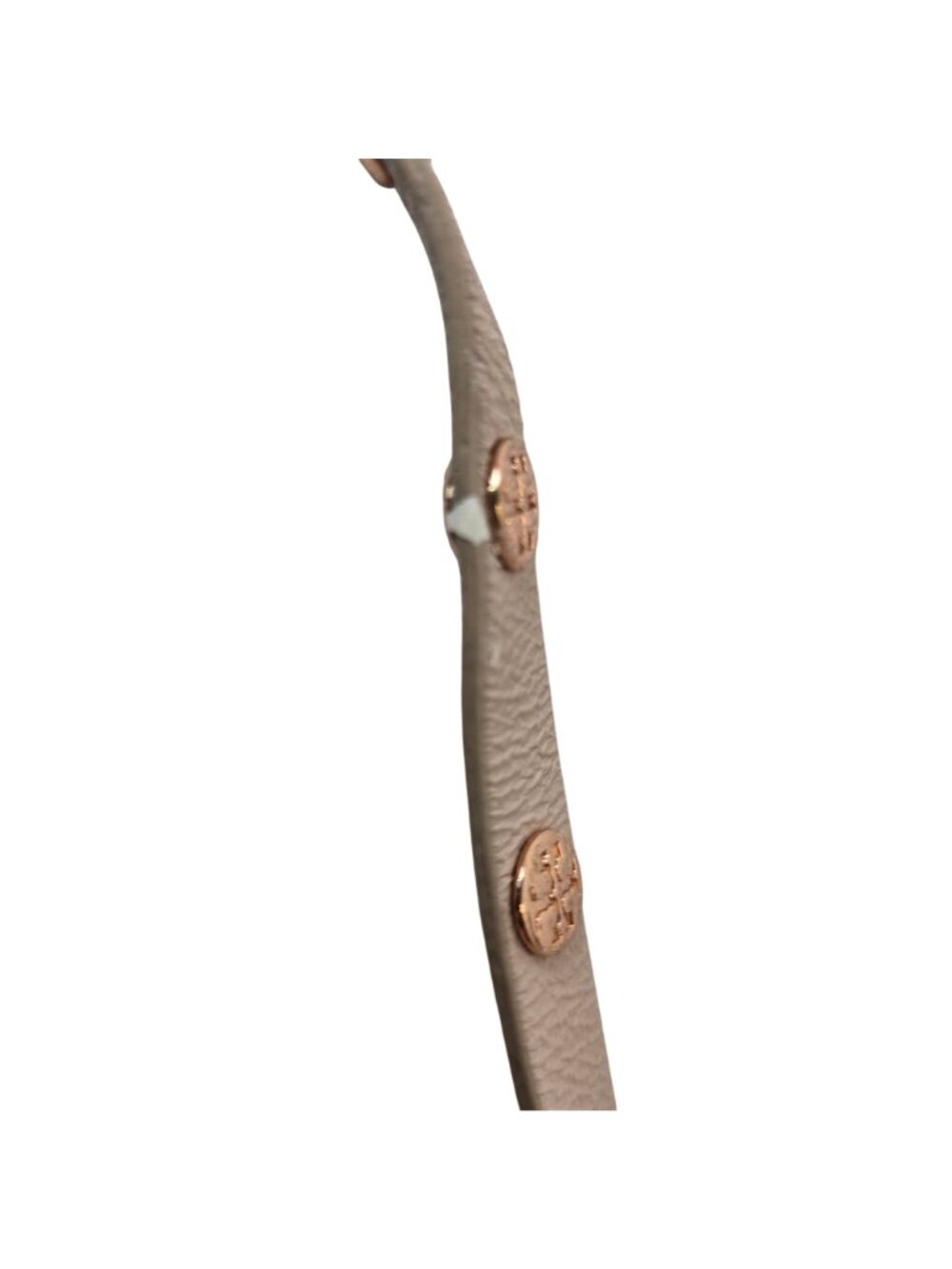Tory Burch Double Wrap Logo Pink Leather & Rose Gold Bracelet - Picture 6 of 6
